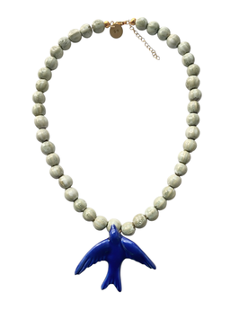 COLLAR GOLONDRINA | mint & azul