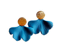 PENDIENTES GINKGO | azul cielo