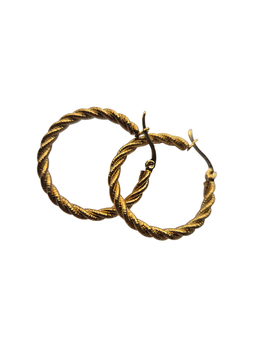 PENDIENTES AROS trenza