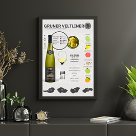 Poster: Gruner Veltliner Druif