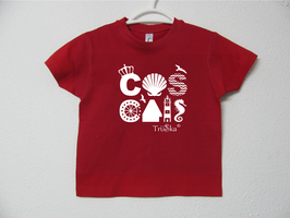 Cascais T-shirt > Red Colour