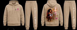 No Difference Tracksuit beige– Daughter of the King
