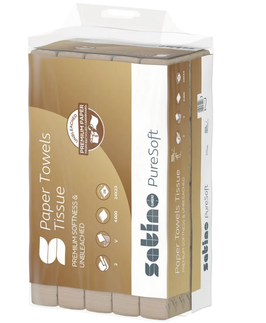 Falthandtuch V-Falz Satino PureSoft