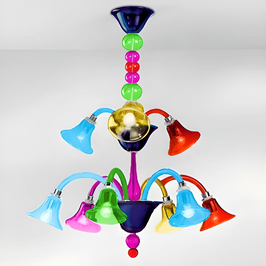Saint modern Murano glass chandelier