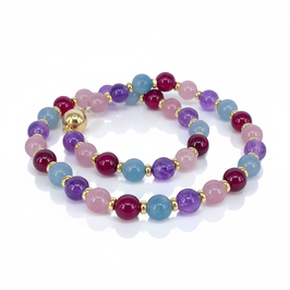 bunte Edelsteinkette "Sommer"