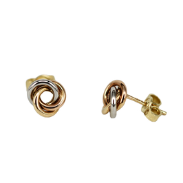 Knoten Ohrstecker, rund