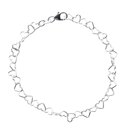 Herzchen-Armband aus Silber