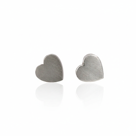 Herz-Ohrringe aus Silber