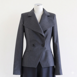 MARTIN GRANT FITTED JACKET GREY