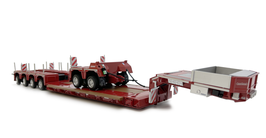 Nooteboom Euro lowloader with interdolly, red