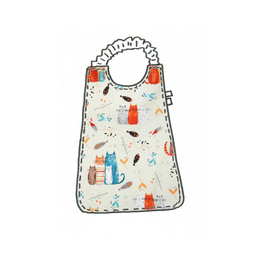 Bavoir élastique Chats multicolores - personnalisable