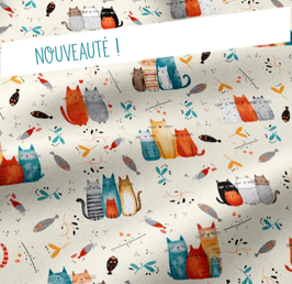 Kit maternelle Chats multicolores - personnalisable