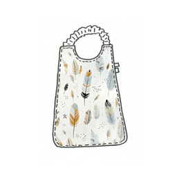 Bavoir élastique Plumes - personnalisable