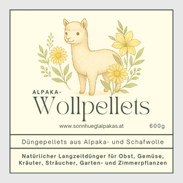 Alpaka-Wollpellets