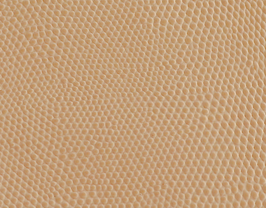 Coupon de cuir de vachette beige saumoné imprimé lézard