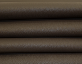 Morceau de cuir de veau grainé gris foncé