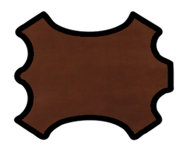Peau d'agneau velours chocolat