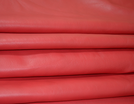 Demi peau de vachette rouge