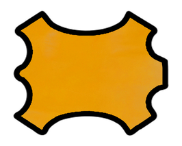 Peau de chèvre jaune moutarde