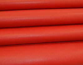Demi peau de veau rouge coquelicot