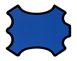 Peau d'agneau bleu roi