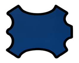 Peau d'agneau nappa bleu roi
