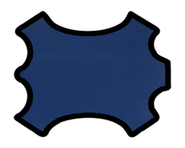 Peau d'agneau bleu roi