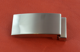 Boucle de ceinture argent brillant à griffes 30mm