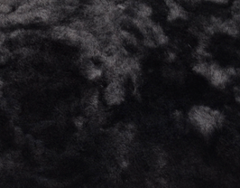 Morceau de cuir d'agneau lainé gris anthracite
