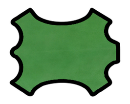 Peau d'agneau vert