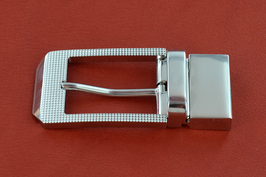 Boucle de ceinture à griffes argentée ciselée 30mm