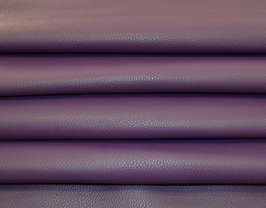 Demi peau de veau grainé violet