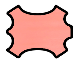 Peau d'agneau corail
