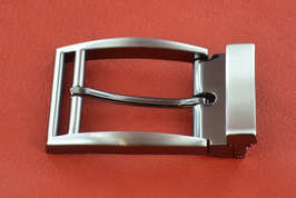 Boucle de ceinture à griffes mix argent brossé et sombre 35mm