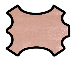Peau d'agneau rose pâle effet pailleté