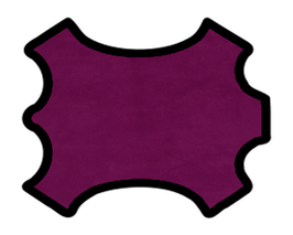 Peau d'agneau velours prune