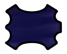 Peau d'agneau bleu indigo