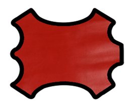 Peau d'agneau rouge