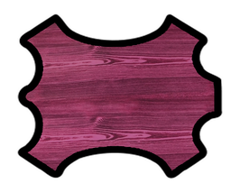 Peau d'agneau rose imprimé