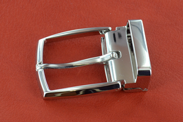 Boucle de ceinture argent brillant à griffes 35mm