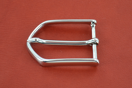 Boucle de ceinture argentée à ardillon 35 mm