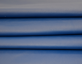 Demi peau de veau grainé bleu roi