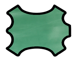 Peau de chèvre vert clair brillant