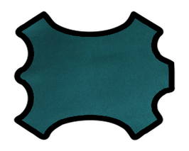 Peau de chèvre chagrin vert anglais métallisé