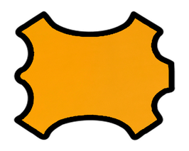 Peau d'agneau nappa jaune moutarde