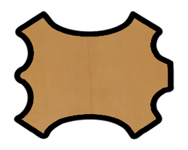 Peau de chèvre camel vintage