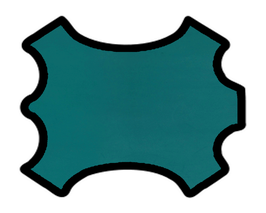 Peau d'agneau stretch cyan foncé