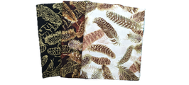 Fat Quarter-Paket Gilded Feathers Braun-Gold, Benartex Kanvas