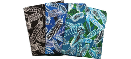 Fat Quarter-Paket Gilded Feathers Blau-Silber, Benartex Kanvas