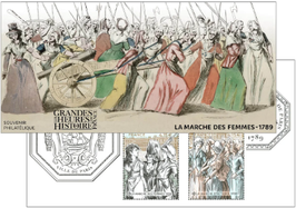 Bloc souvenir BS218 La Marche des femmes-1789 2 x 4,15€  - 2024 Neuf**